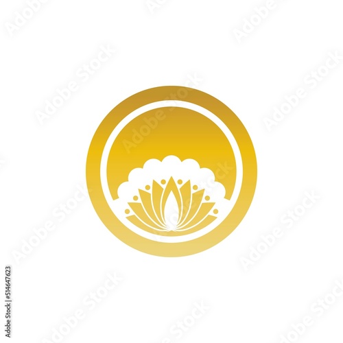 Beauty vector lotus icon