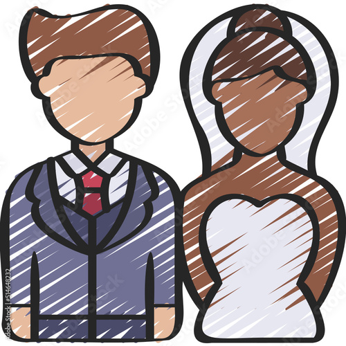 Bride And Groom Icon