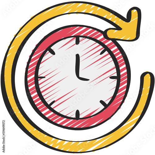 Turn Clocks Forward Icon