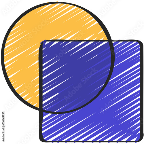 Overlapped Shapes Icon