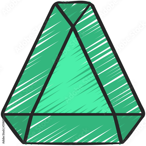 Triangular Gem Icon