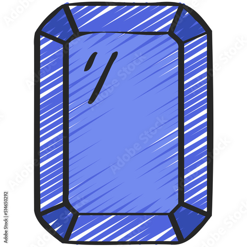 Rectangle Gemstone Icon