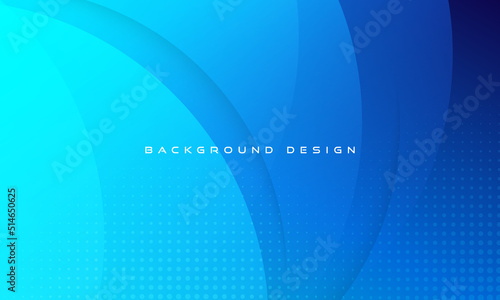 Abstract blue gradient background. Dynamic shapes composition