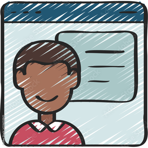 Male Online Tutor Icon