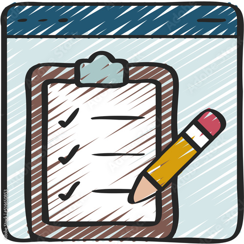 Online Test Checklist Icon
