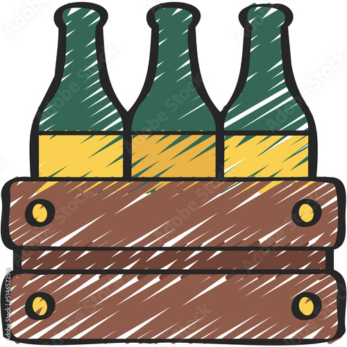 Beer Bottle Crate Icon