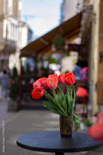flowers in the street