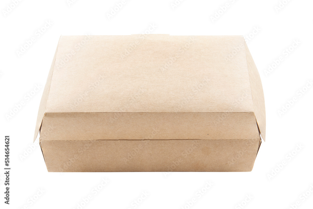 food cardboard box isolated on white background