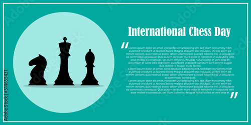 Vector illustration for International Chess Day