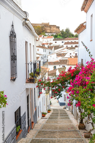 View of the town of Cortegana in Huelva, Andalusia, Spain
