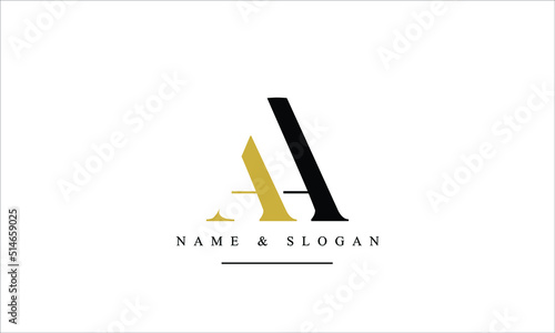 AA, A abstract letters logo monogram