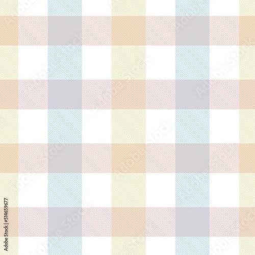 Rainbow Pastel Plaid textured Seamless Pattern