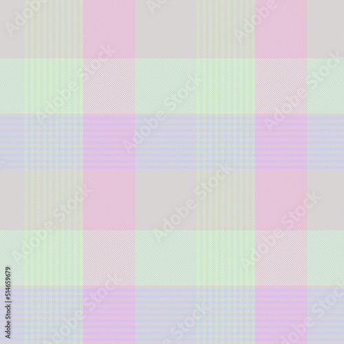Rainbow Pastel Plaid textured Seamless Pattern