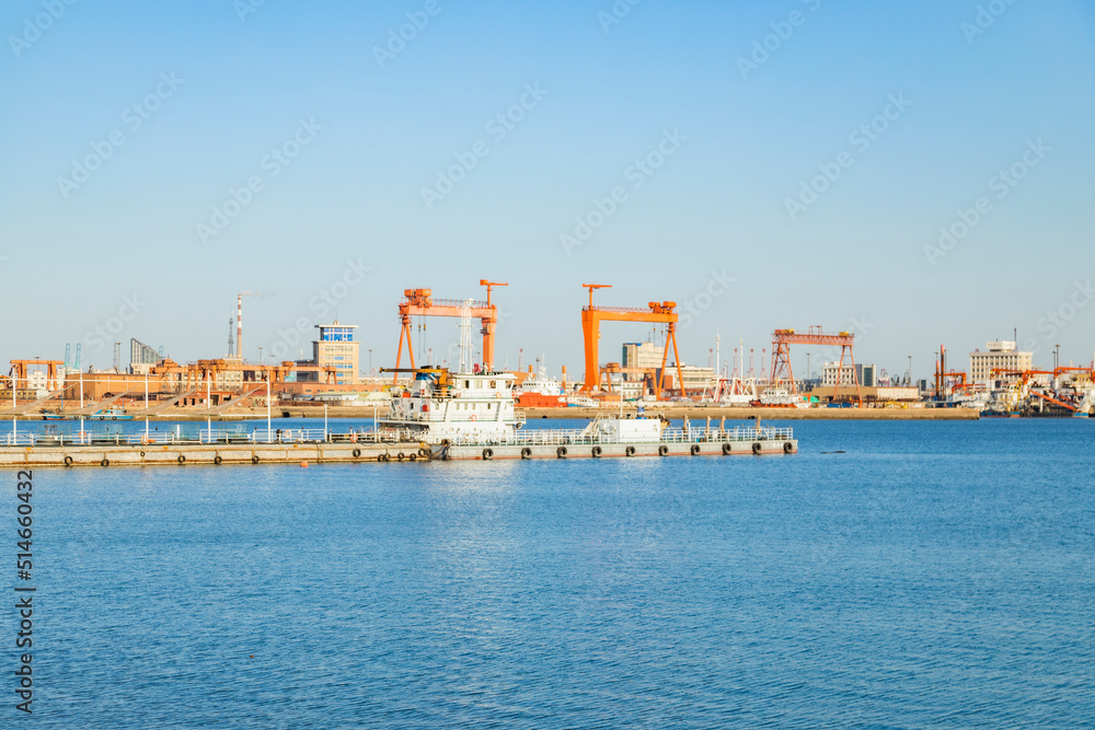 Tianjin Port cargo terminal scenery