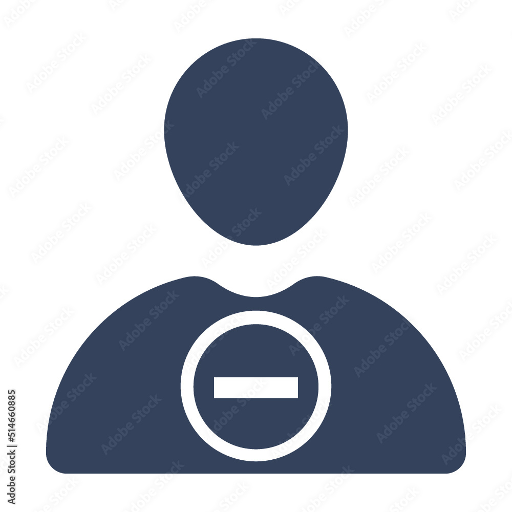 Account, delete, exclude, female, remove, user icon Account, delete, exclude, female, remove, user icon