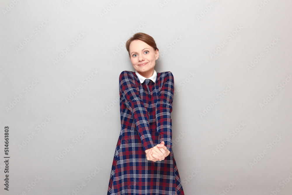 Portrait of happy young woman smiling cheerfully Portrait of happy young woman smiling cheerfully