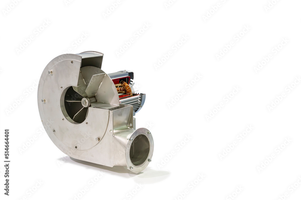 Centrifugal shop blower assembly