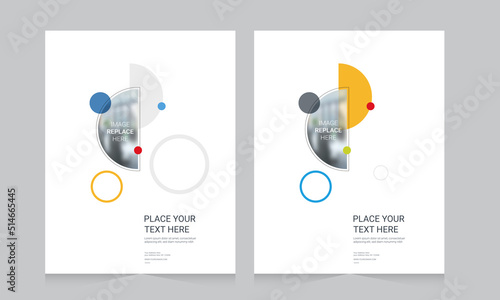 Cover design for annual report and business catalog, magazine, flyer or booklet. Brochure template layout. A4 cover vector EPS-10