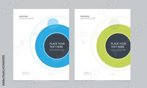 Cover design for annual report and business catalog, magazine, flyer or booklet. Brochure template layout. A4 cover vector EPS-10