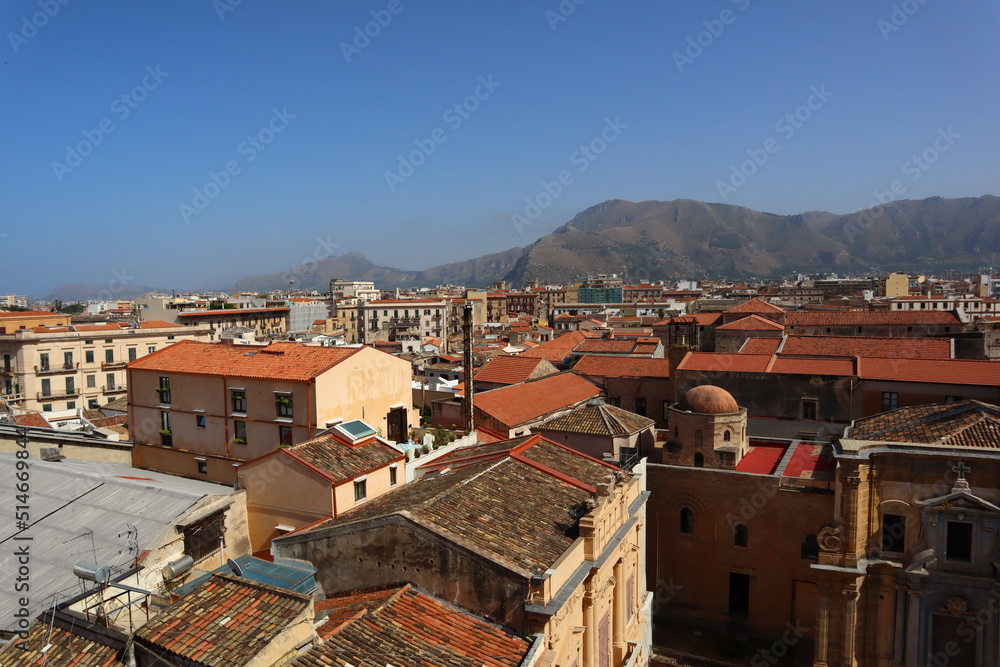 Palermo, Sicily (Italy): Panoramic view of Palermo