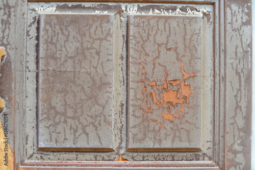 old weathered wooden door