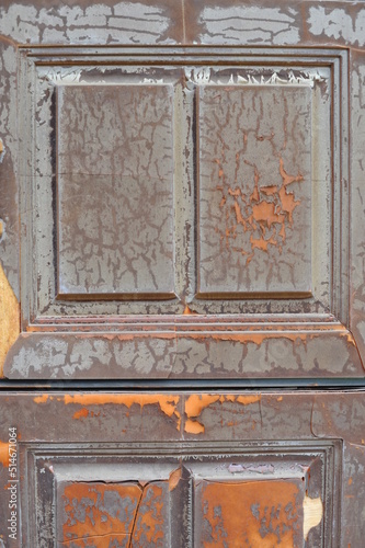 old weathered wooden door