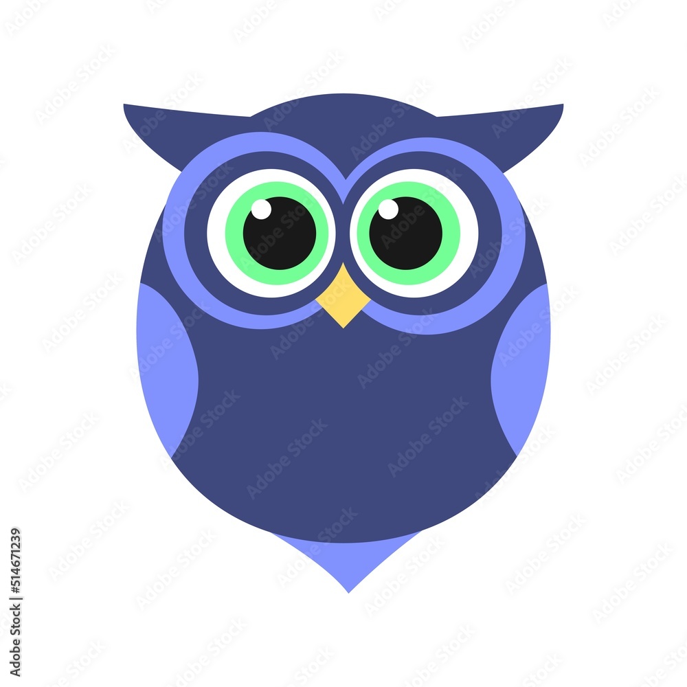 Fototapeta premium Cute purple owl