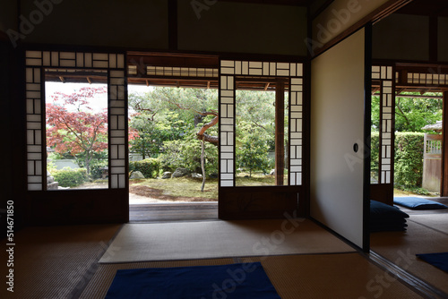 岩倉具視幽棲旧宅 主屋から庭を望む 京都市左京区岩倉