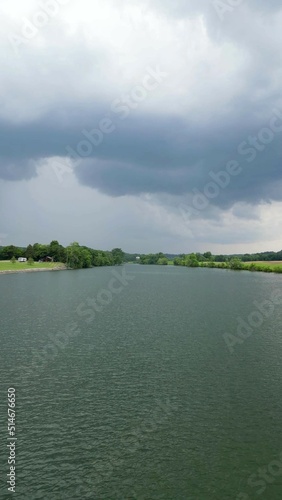 A background photo with a river