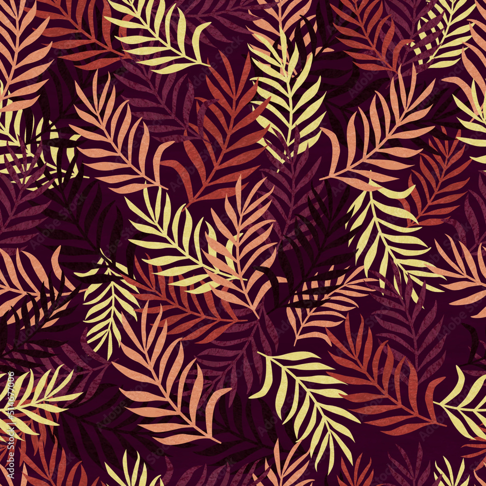 Colorful foliage pattern
