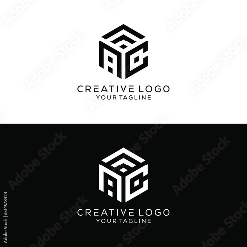 creative letter ac monogram logo design vector
