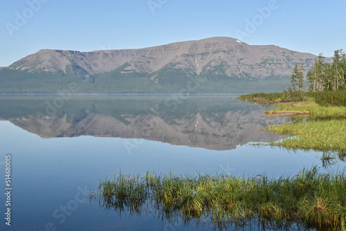 Putorana Plateau, a mountain lake.