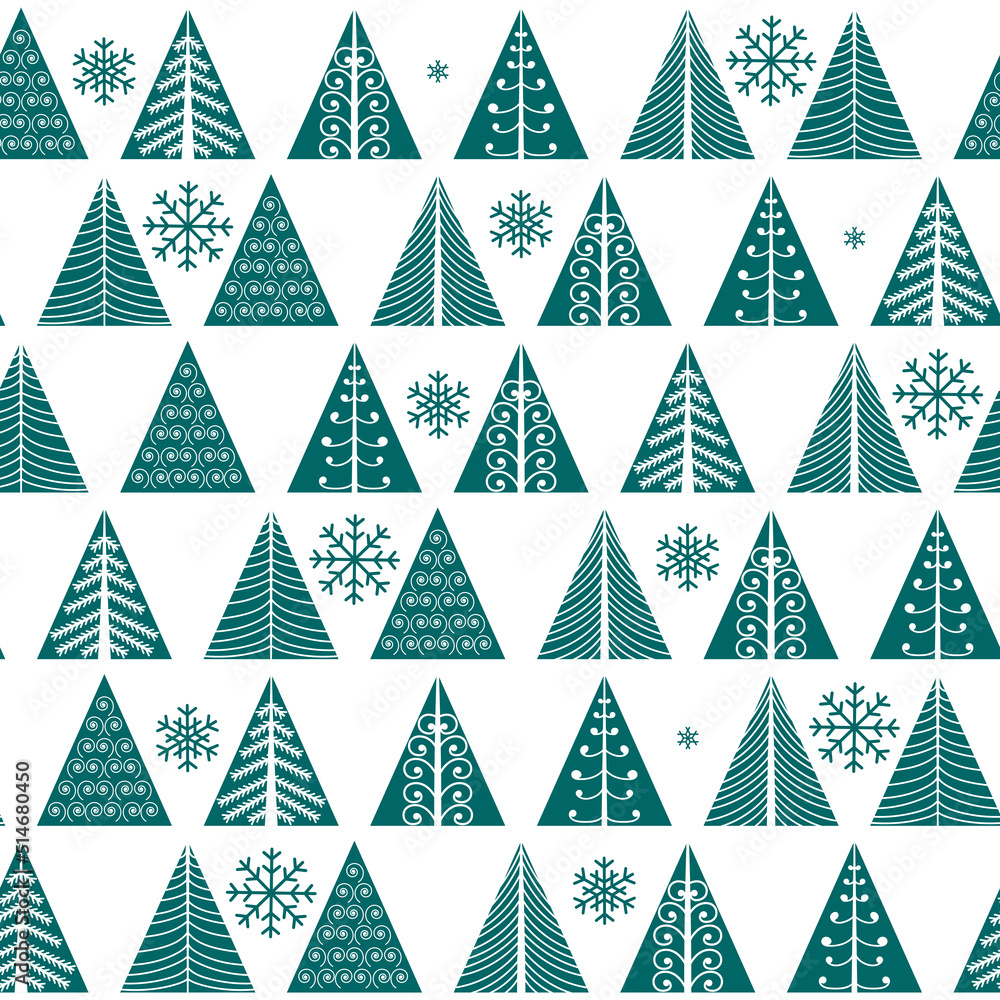 Hand drawn Christmas tree icon on white background. Hand drawn Christmas tree icon on white background.