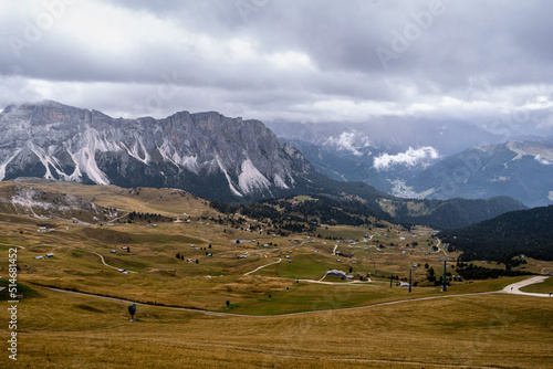 Landscape in the Dolomites, Seceda
