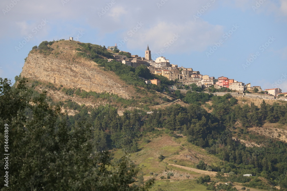 Beautiful landscape of Cairano city, Province of Avellino, Italy 