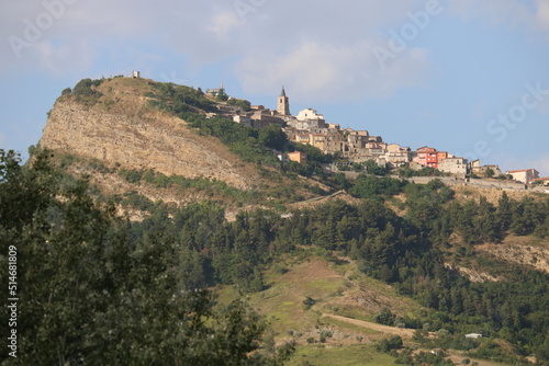 Beautiful landscape of Cairano city, Province of Avellino, Italy  photo