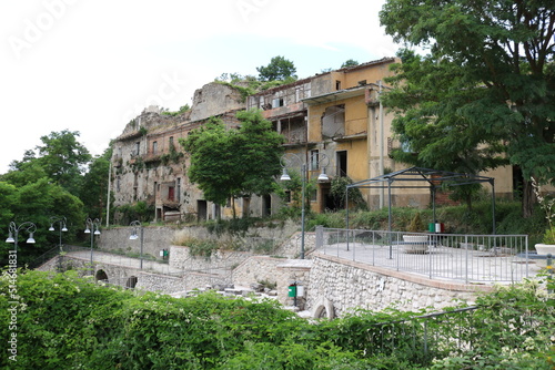 Canvas Print View of Conza della Campania, Avellino, Italy