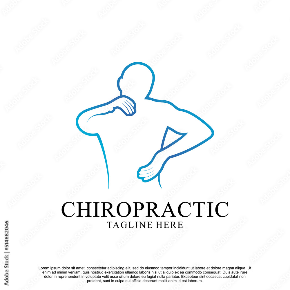 Chiropractic logo design Premium Vector Chiropractic logo design Premium Vector