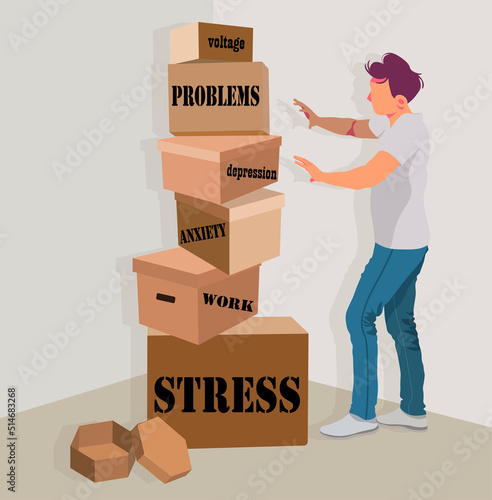 man and his psychological problems and fears