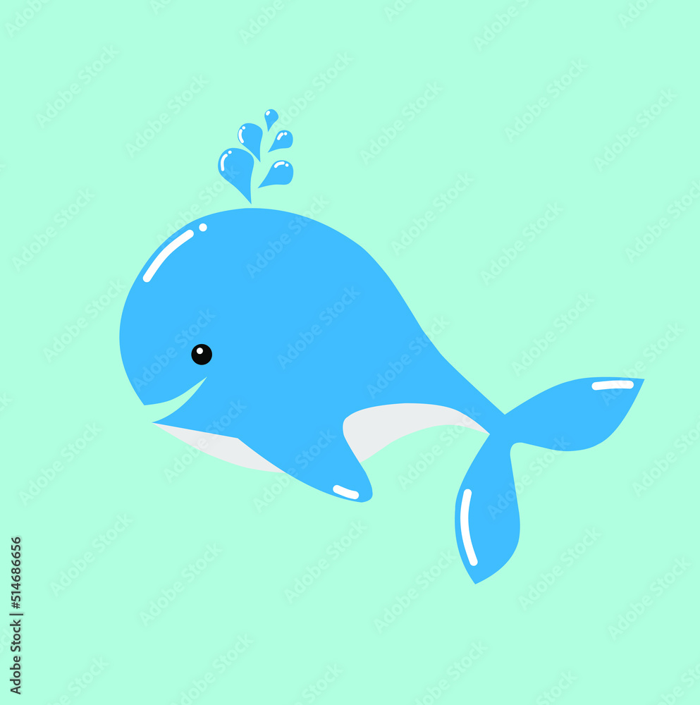 Obraz premium whale and fish