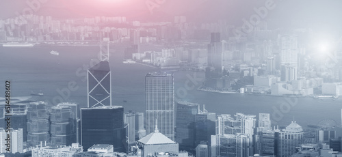 Photography Hong Kong. Business Technoligy Background