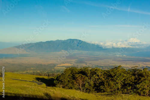 Morning views of Maui from the top of Mount Haleakala, Maui, HI.