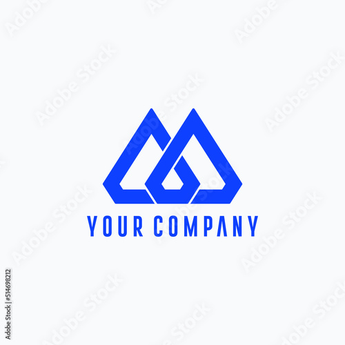 vector diamond design logo with modern style.