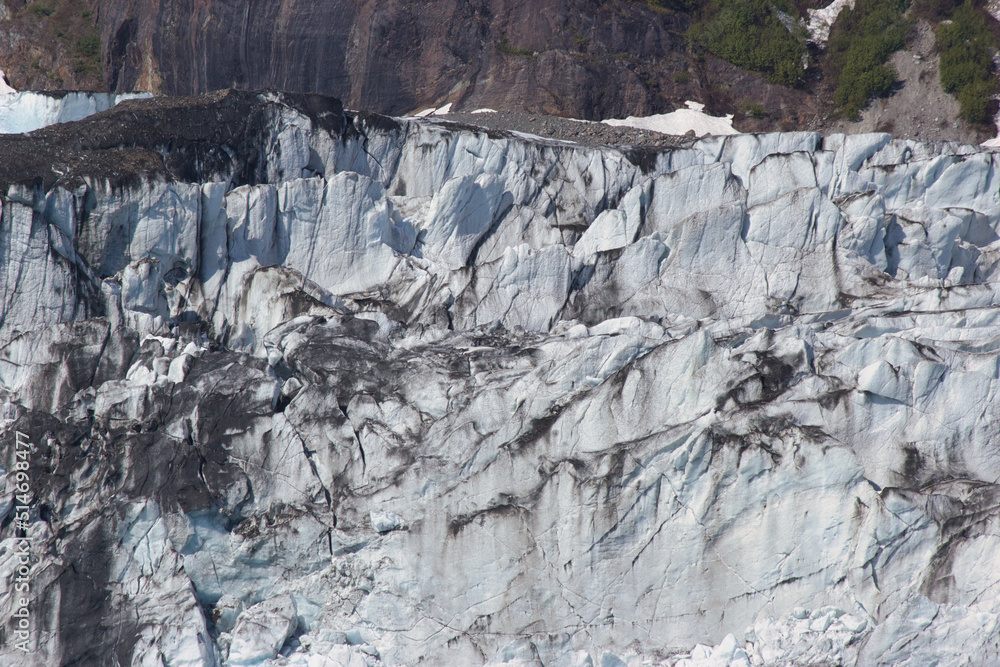 Weathered tidewater glacier face Weathered tidewater glacier face