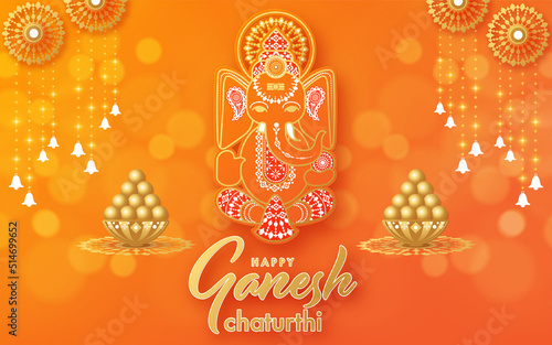 Happy Ganesh Chaturthi greetings festival