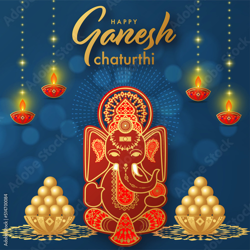 Happy Ganesh Chaturthi greetings festival