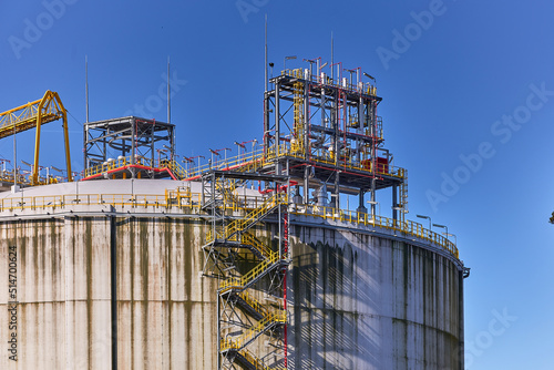 tank fornatural gas from  liquified natural gas - lng Tanker in Poland