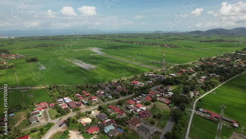 The Paddy Rice Fields of Kedah and Perlis, Malaysia photo