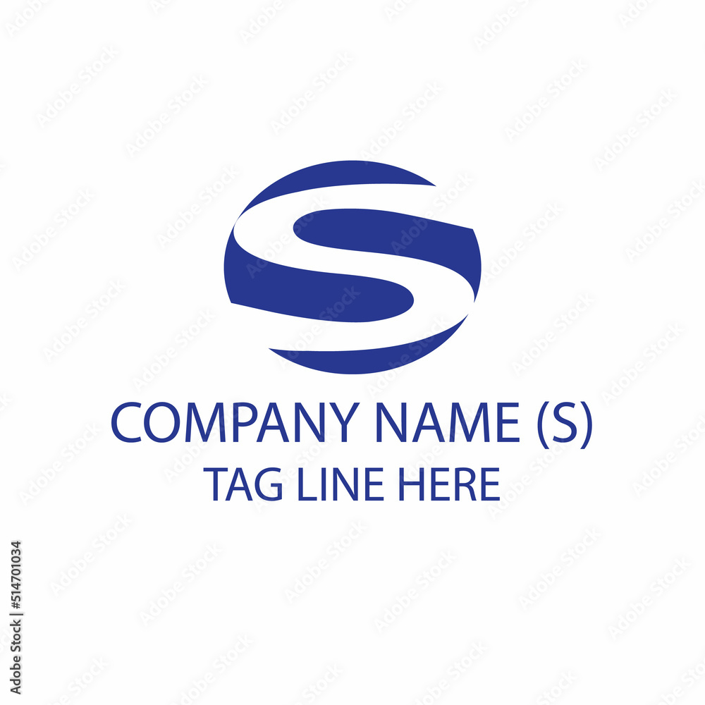 S letter logo design with unique creature. Editable color and font. S letter logo design with unique creature. Editable color and font.