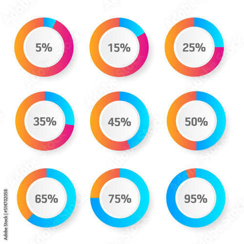 Circle Loading and Progress Bars Collection Set